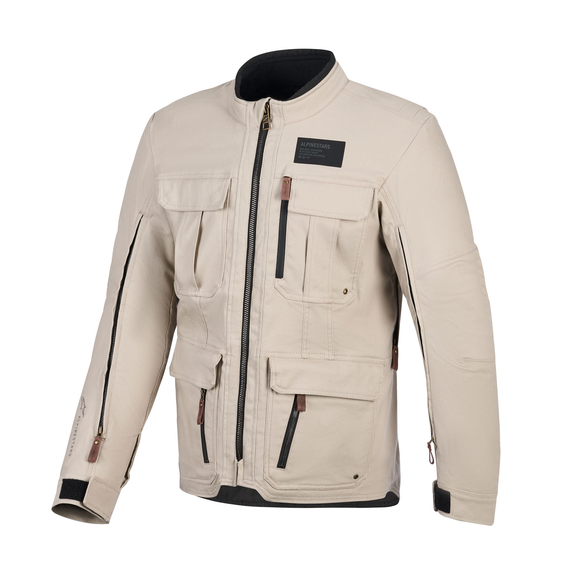 Alpinestars Borrego Drystar Textile Jacket Warm Grey FREE UK Delivery, FREE 365 Day Returns | Moto Central