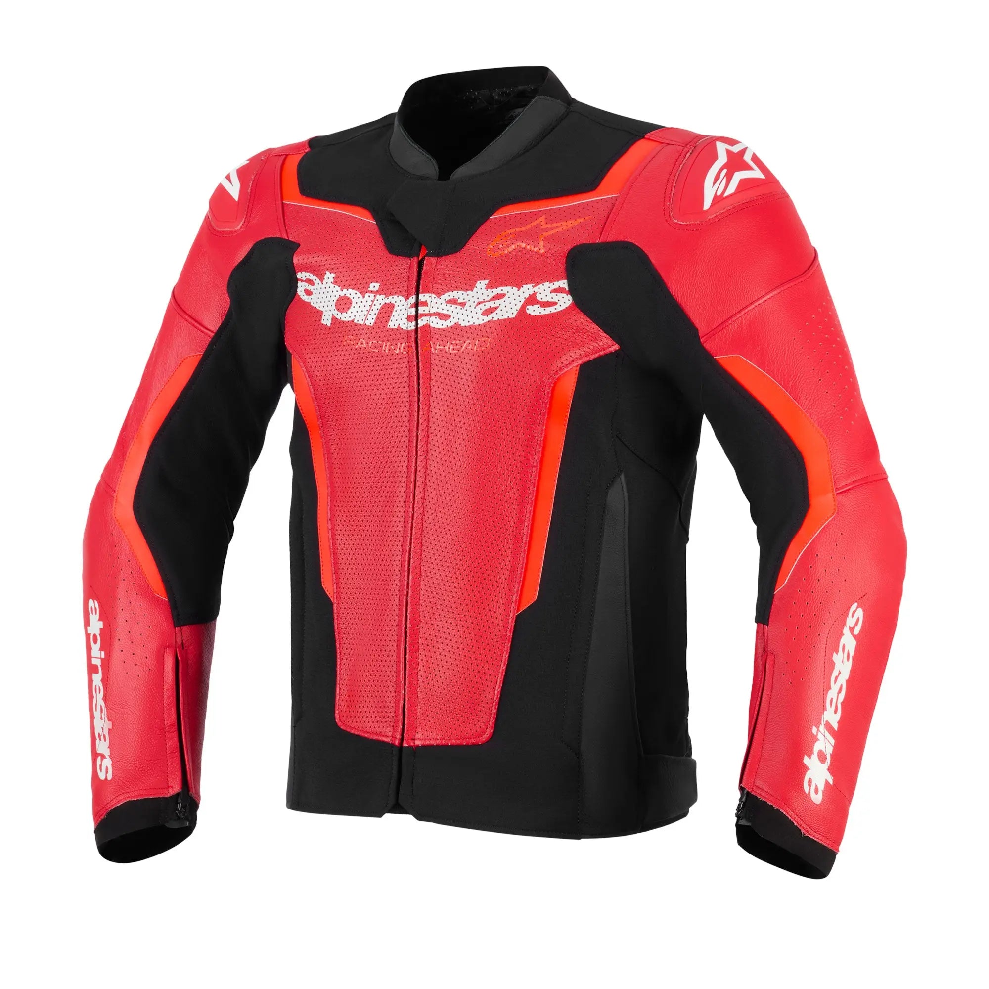 Alpinestars GP Force V2 Leather Jacket Airflow Red / Fluo Red FREE UK Delivery, FREE 365 Day Returns | Moto Central
