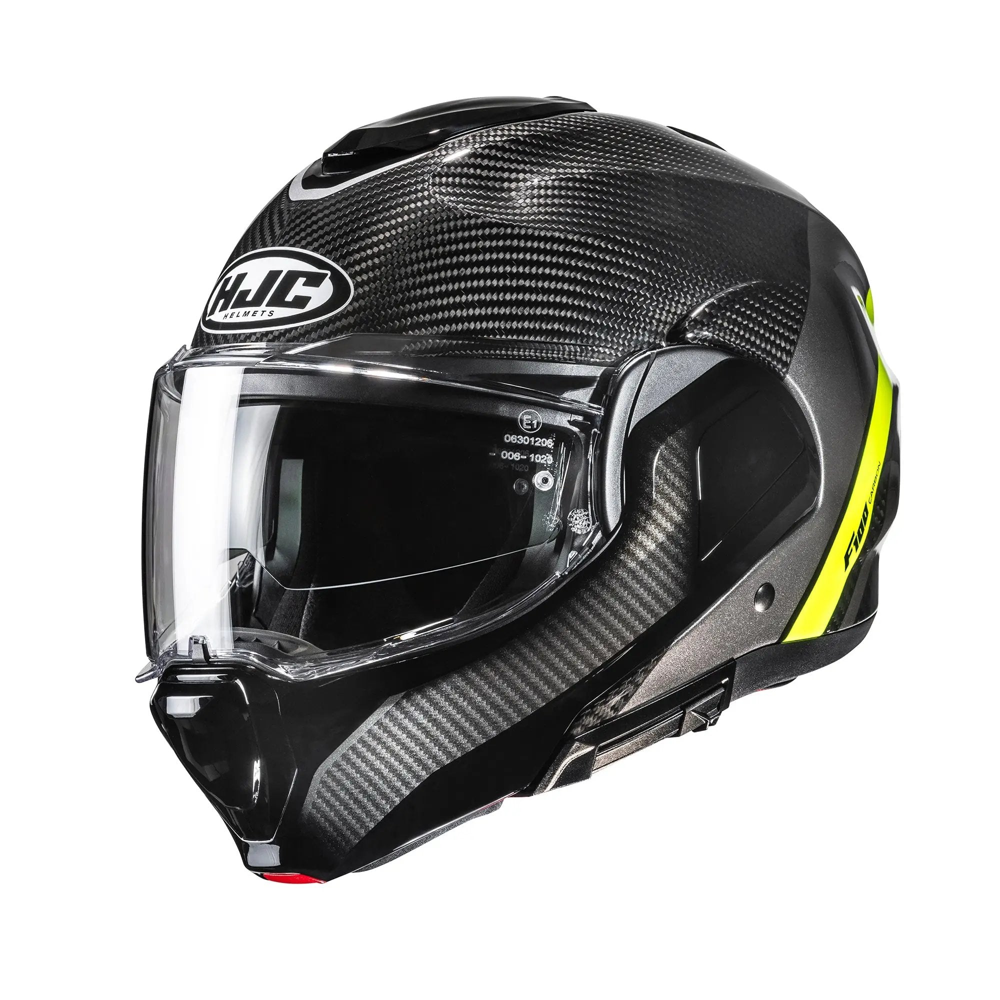 HJC F100 Carbon Stan MC3H Yellow FREE UK Delivery, FREE 365 Day Returns | Moto Central