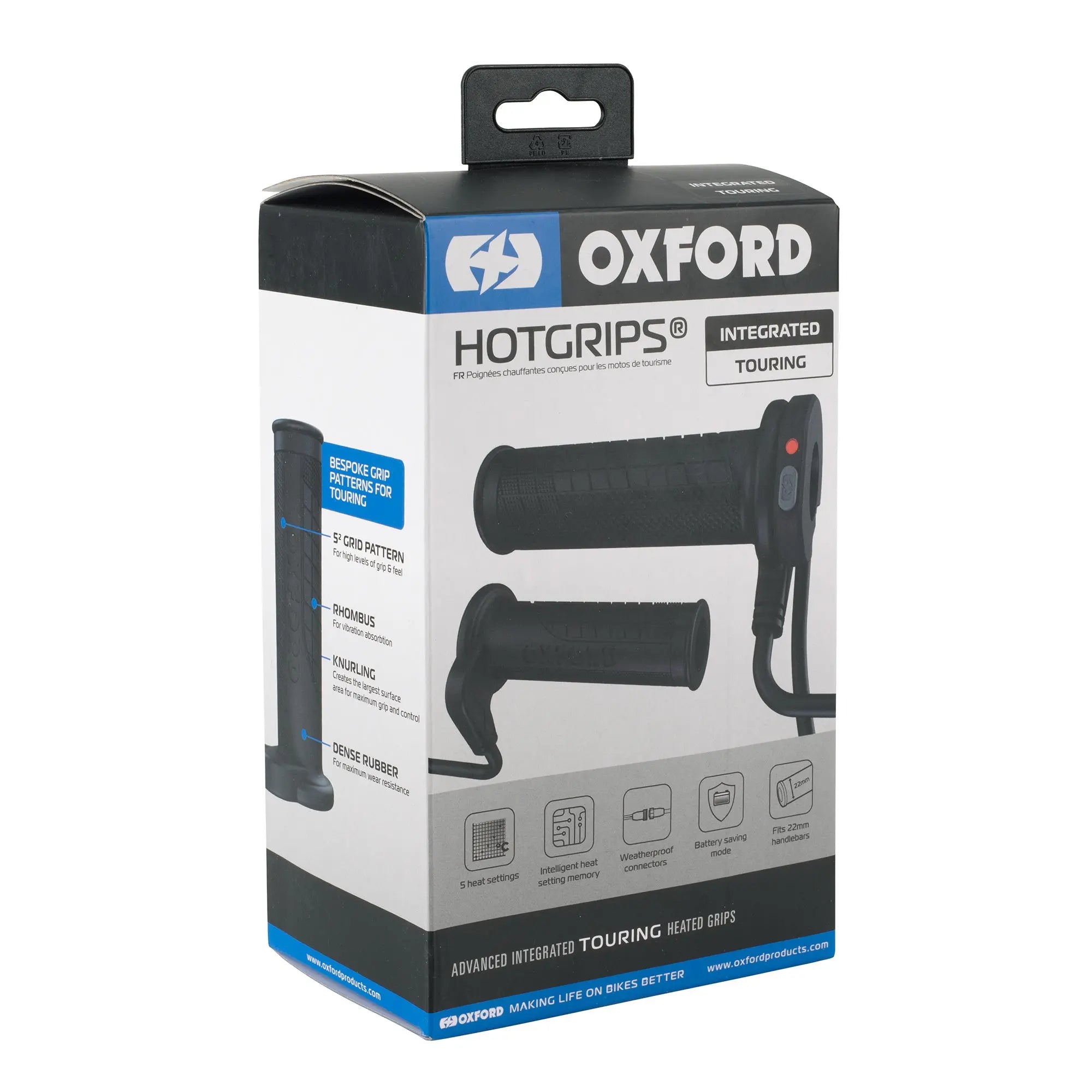 Oxford HotGrips Advanced Integrated Touring Black FREE UK Delivery, FREE 365 Day Returns | Moto Central