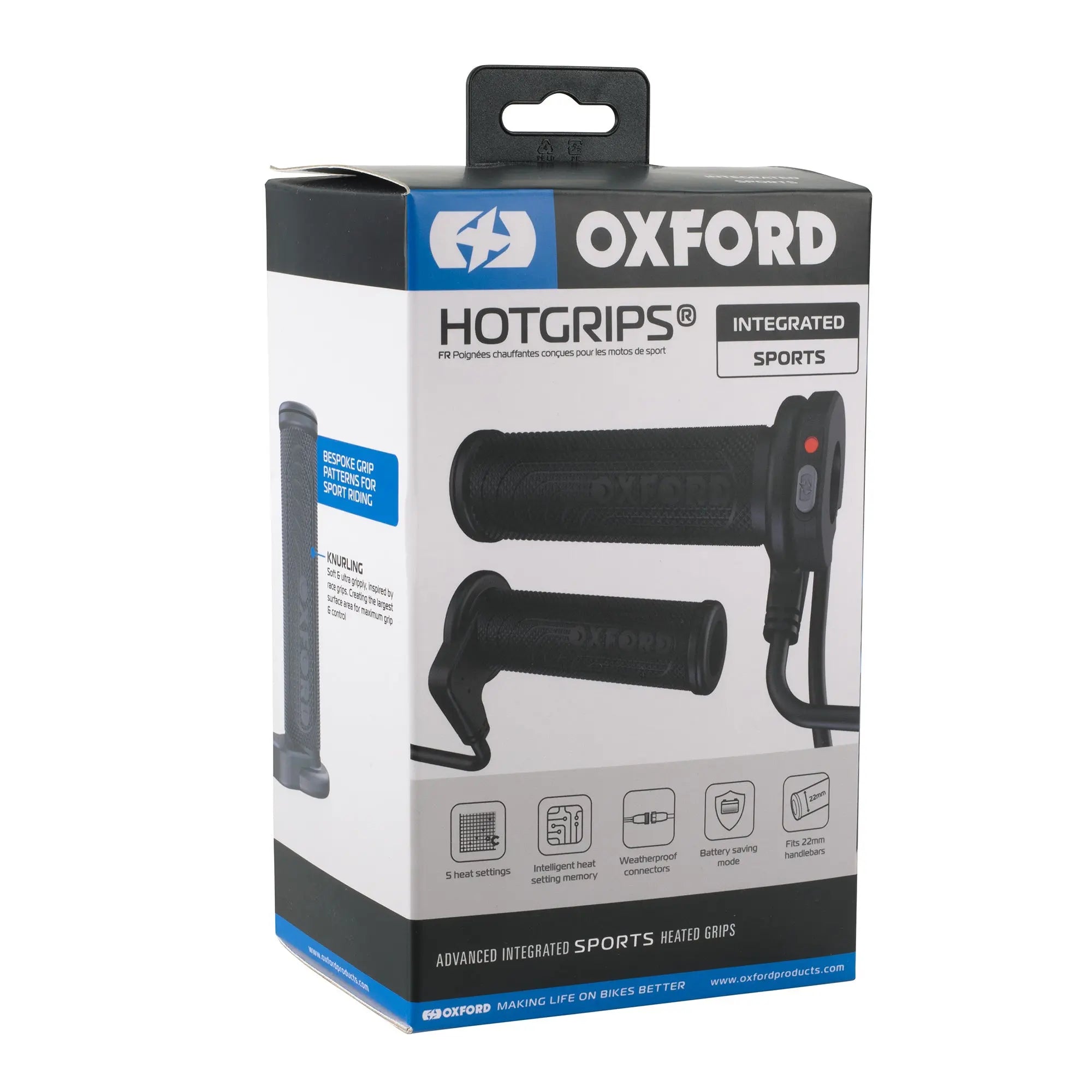 Oxford HotGrips Advanced Integrated Sport Black FREE UK Delivery, FREE 365 Day Returns | Moto Central