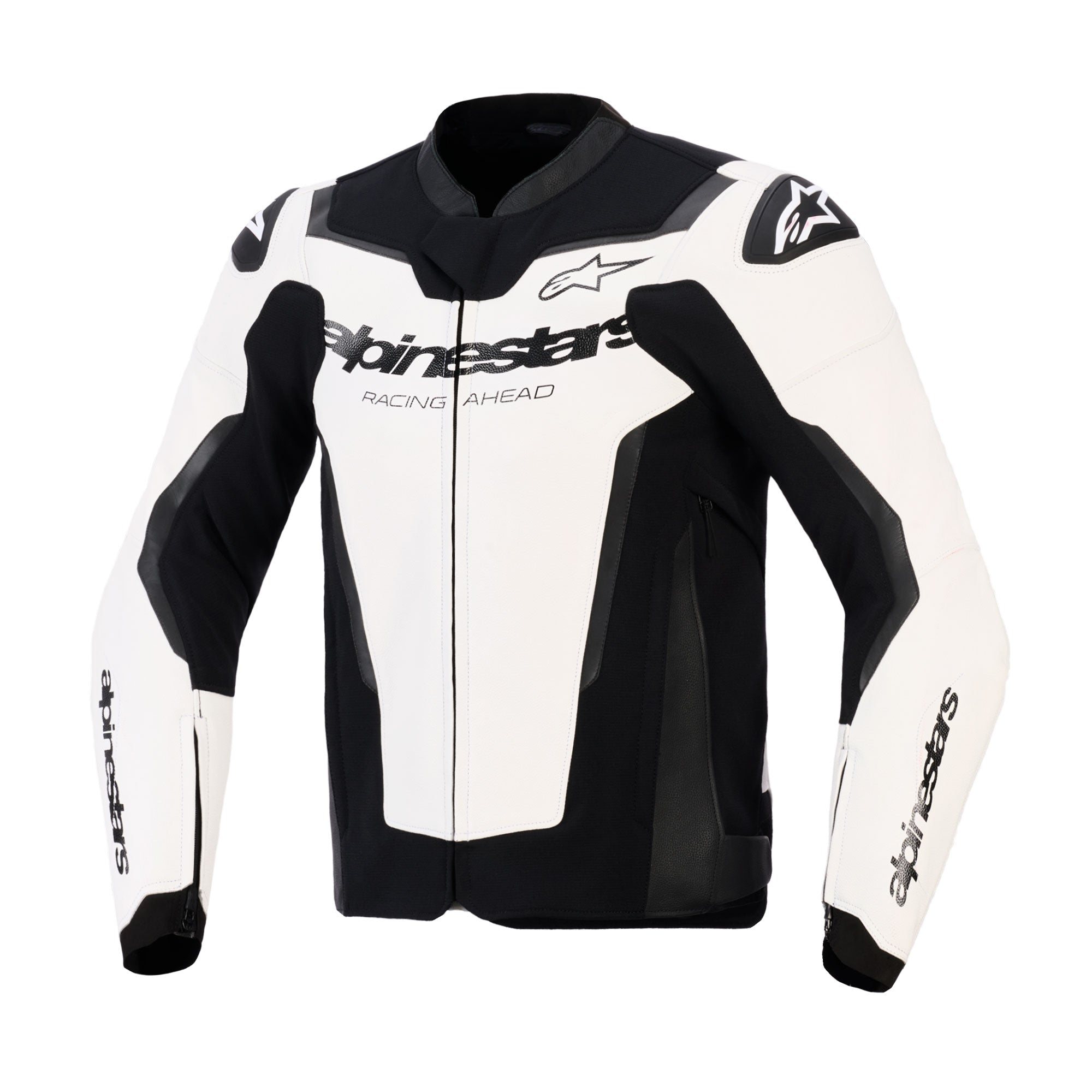 Alpinestars GP Force V2 Leather Jacket White / Black - FREE UK Delivery, FREE 365 Day Returns | Moto Central