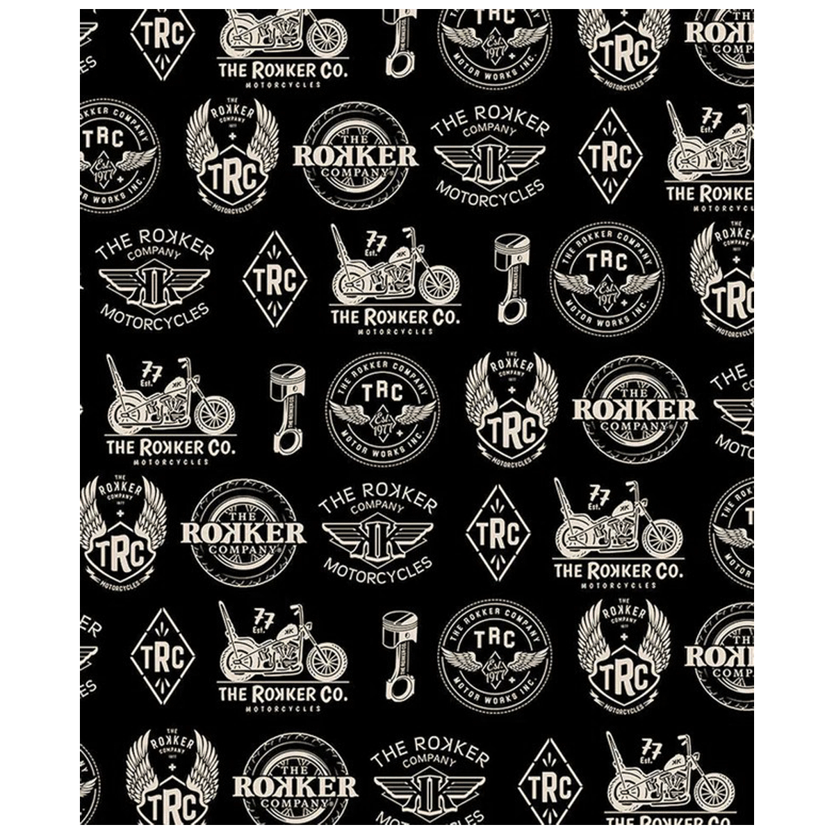 Rokker Fleece Neck Warmer Logos Black FREE UK Delivery, FREE 365 Day Returns | Moto Central