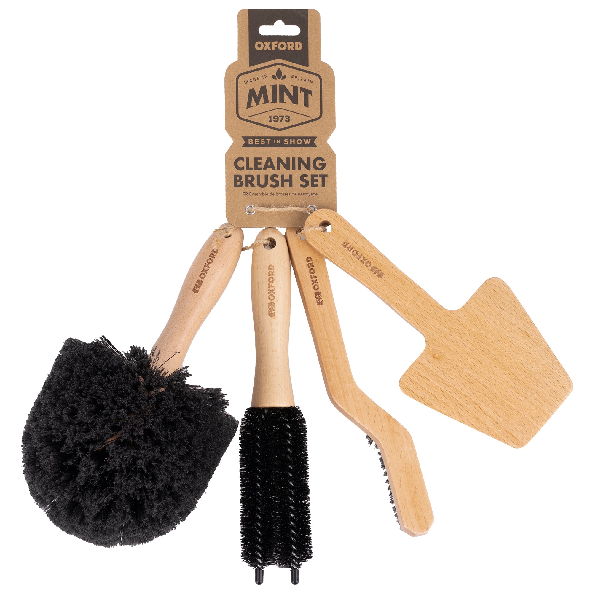 Oxford Mint Cleaning Brush Set - 4 Pieces - FREE UK Delivery, FREE 365 Day Returns | Moto Central