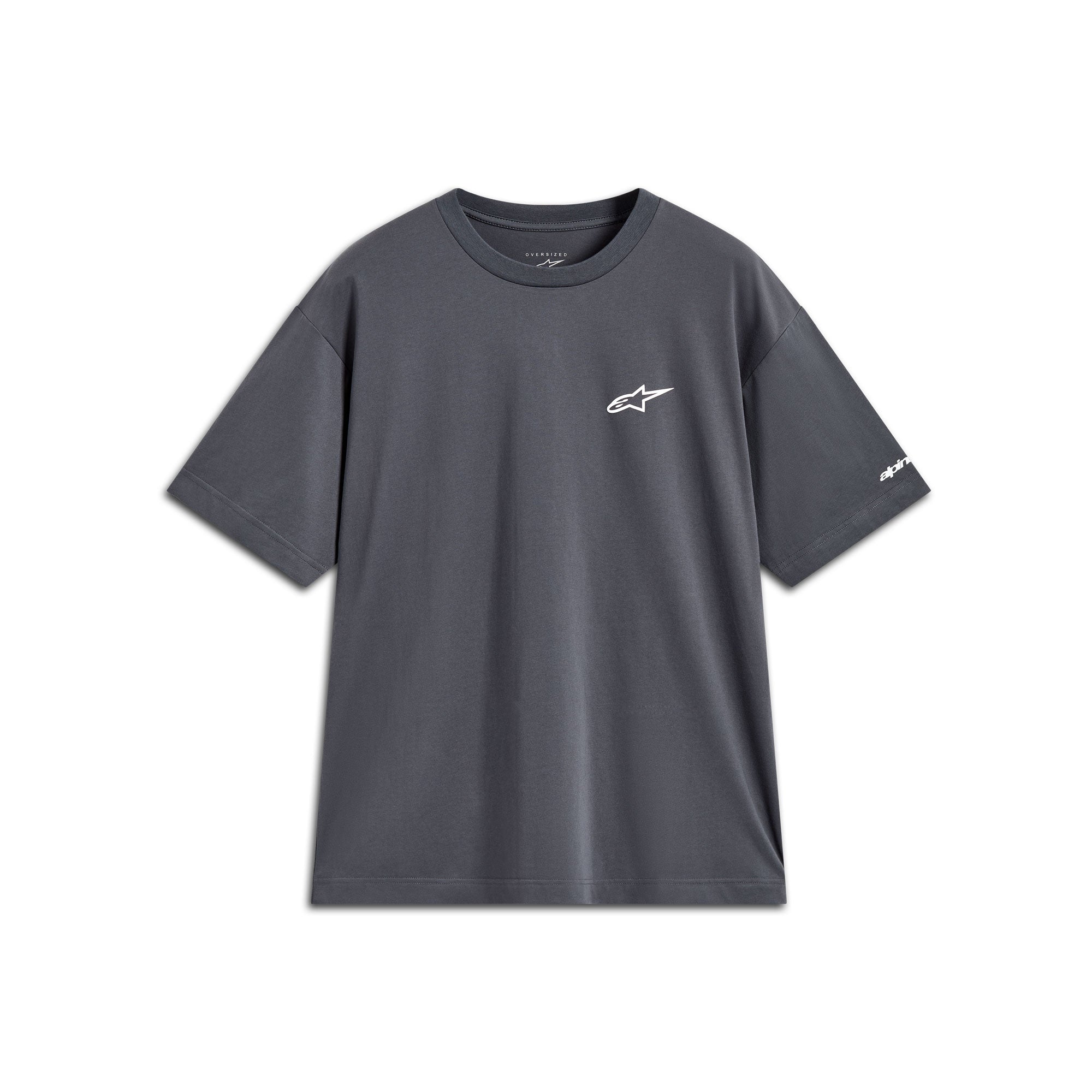 Alpinestars Mandate Oversized Short Sleeves CSF Tee Charcoal FREE UK Delivery, FREE 365 Day Returns | Moto Central