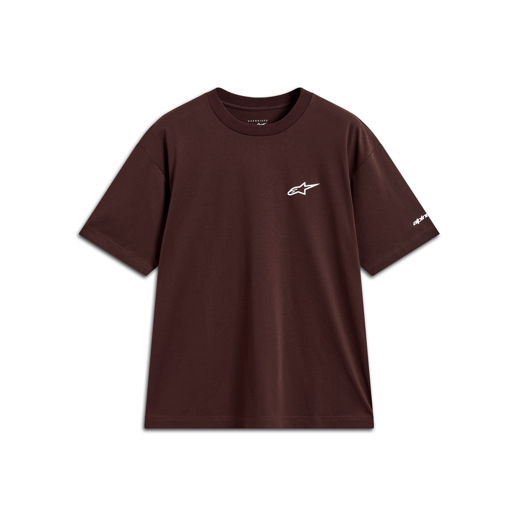 Alpinestars Mandate Oversized Short Sleeves CSF Tee Brown FREE UK Delivery, FREE 365 Day Returns | Moto Central