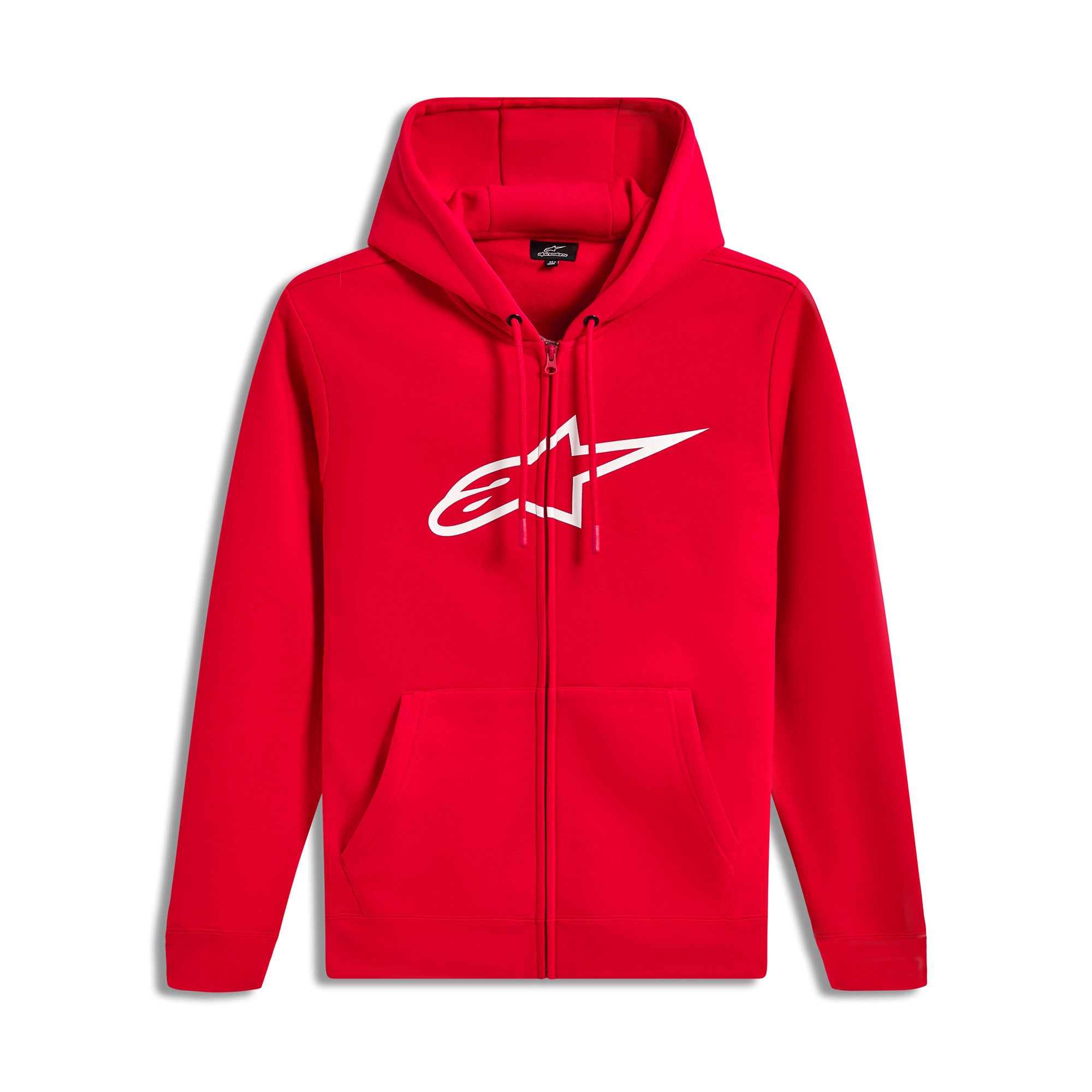 Alpinestars Ageless Zip Hoodie V3 Red / White FREE UK Delivery, FREE 365 Day Returns | Moto Central