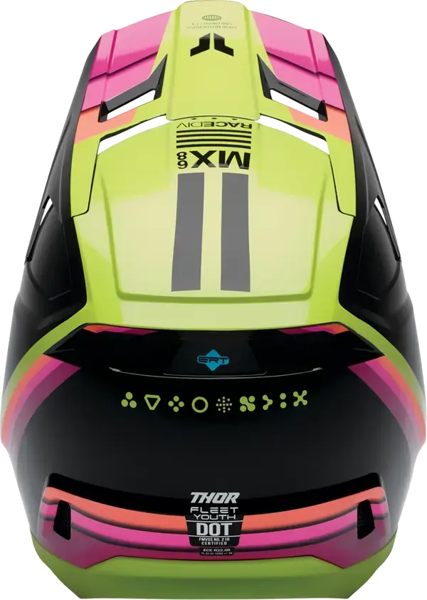 Thor Fleet Youth Defy Black / Acid - FREE UK Shipping, FREE 365 Day Returns | Moto Central
