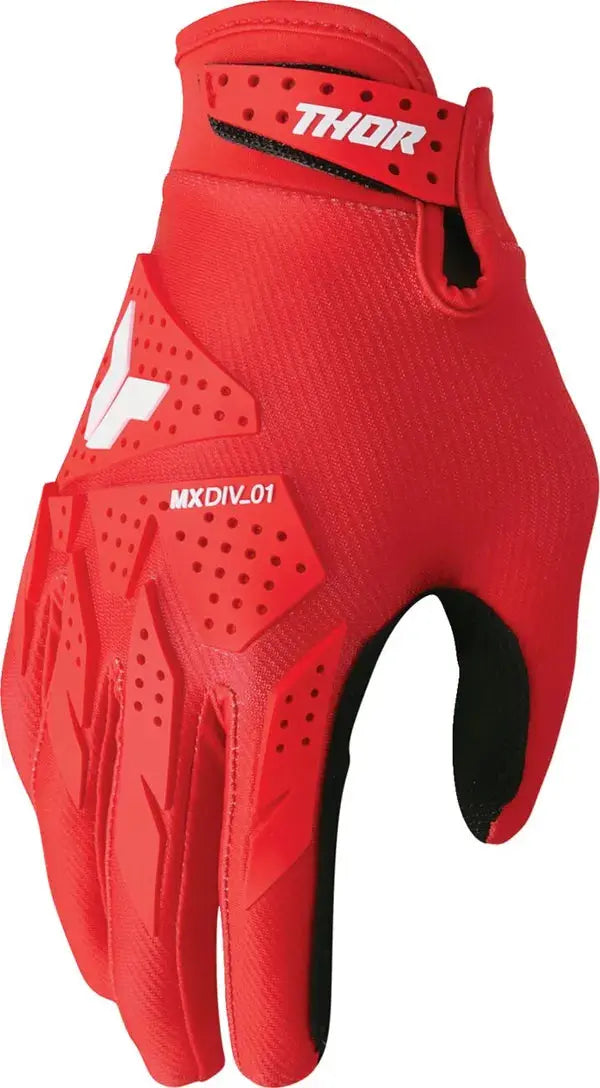 Thor Launchmode XP Textile Gloves Black / Red - FREE UK Shipping, FREE 365 Day Returns | Moto Central