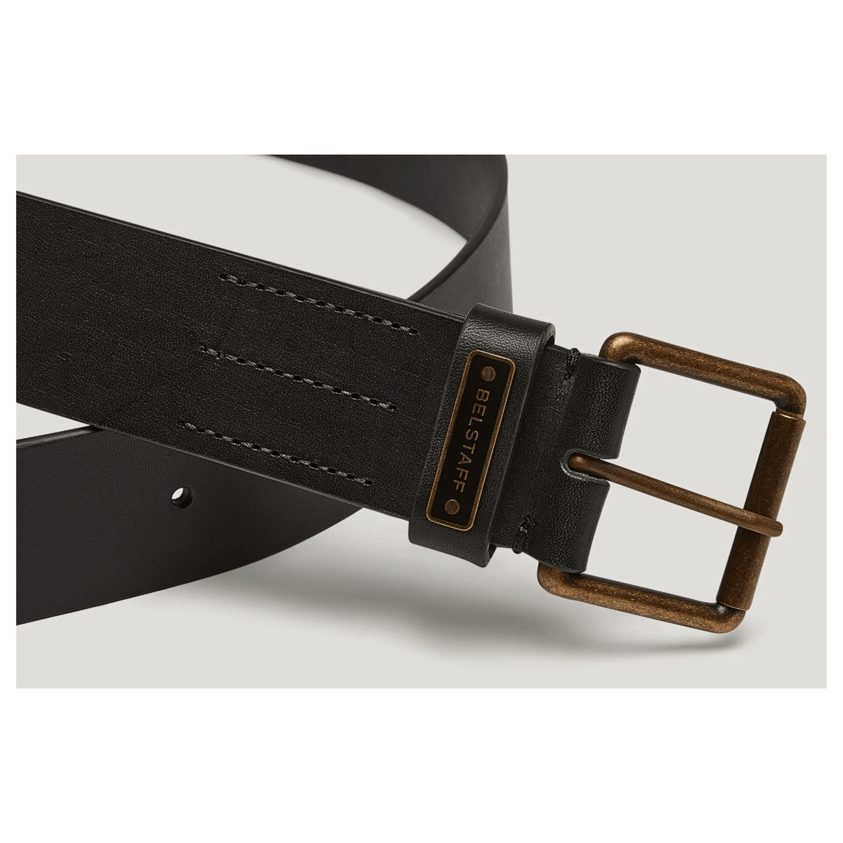 Belstaff Ledger Belt Black FREE UK Delivery, FREE 365 Day Returns | Moto Central