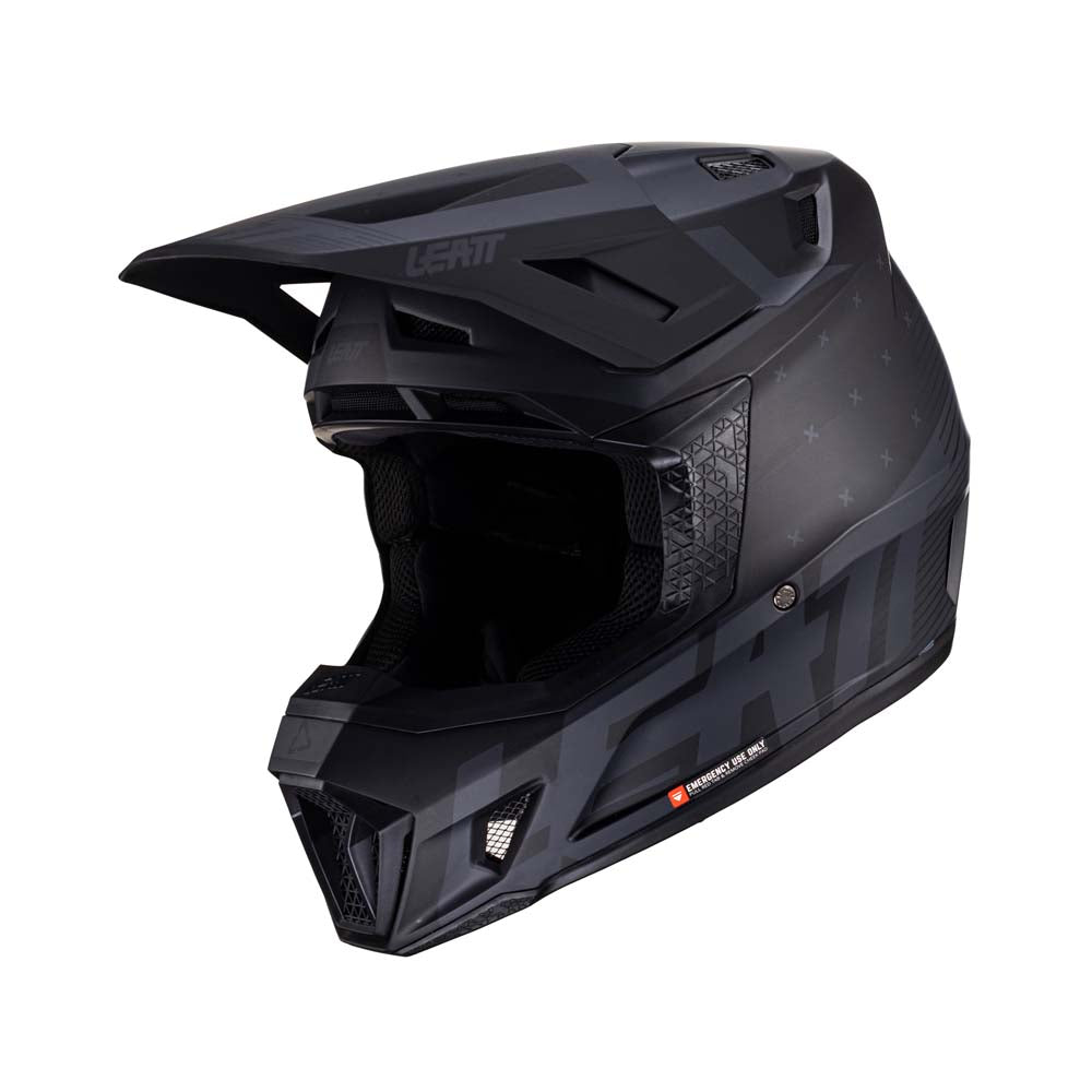 Leatt Moto 7.5 Helmet Kit Stealth Black / Grey