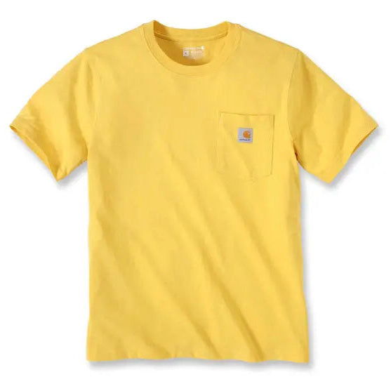Carhartt K87 Pocket Short Sleeves T-Shirt Sundance Heather - flat front view