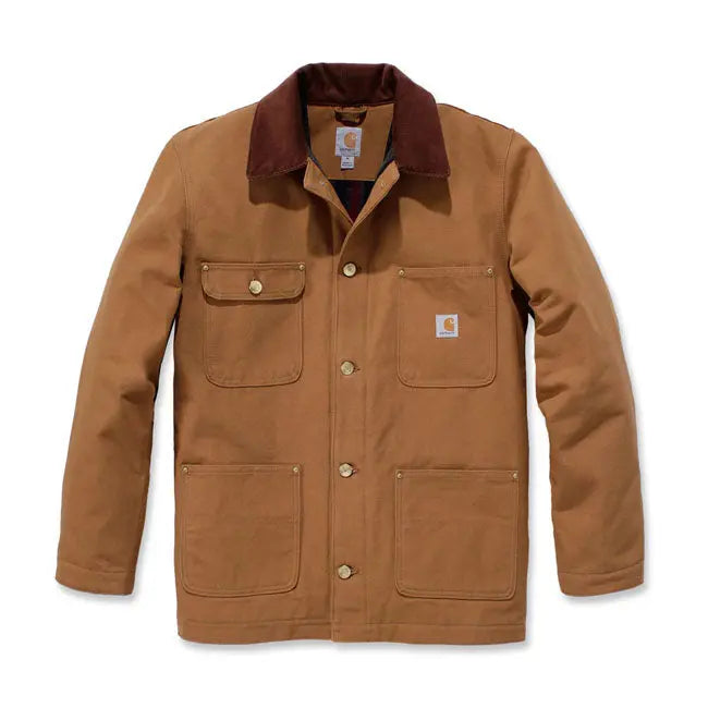Carhartt Firm Duck Chore Coat Brown FREE UK Delivery, 365 Day Returns
