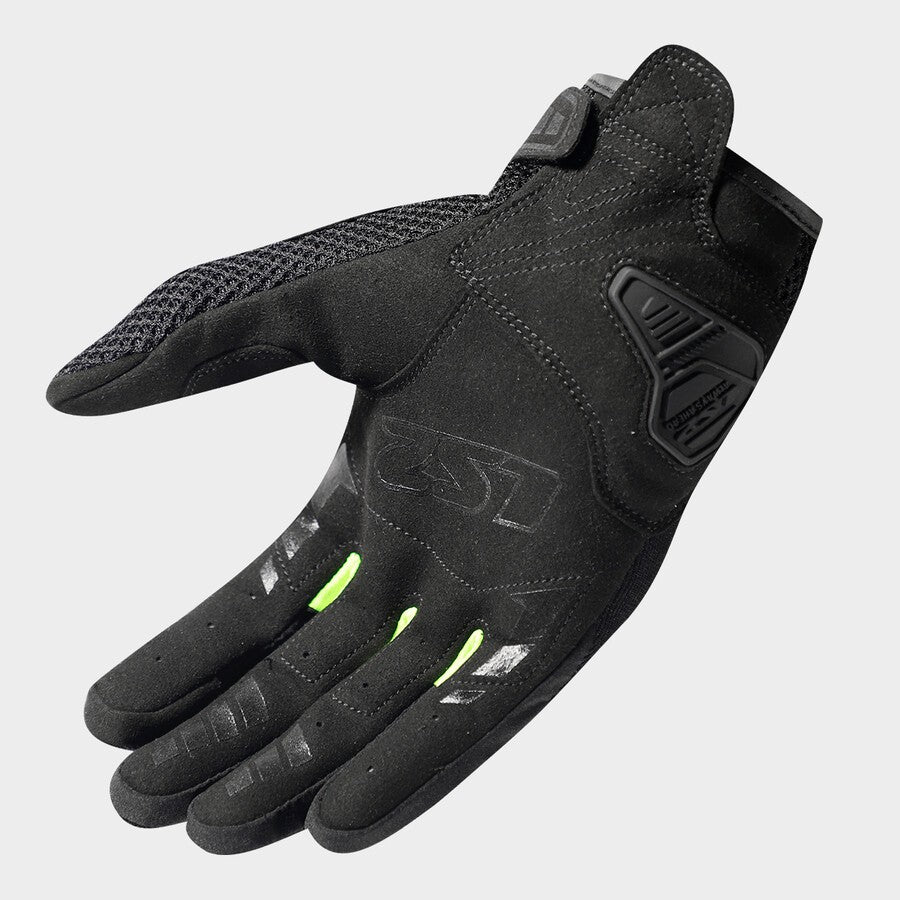 LS2 Dart 3 Textile Gloves Black / Hi-Viz Yellow FREE UK Delivery, FREE 365 Day Returns | Moto Central