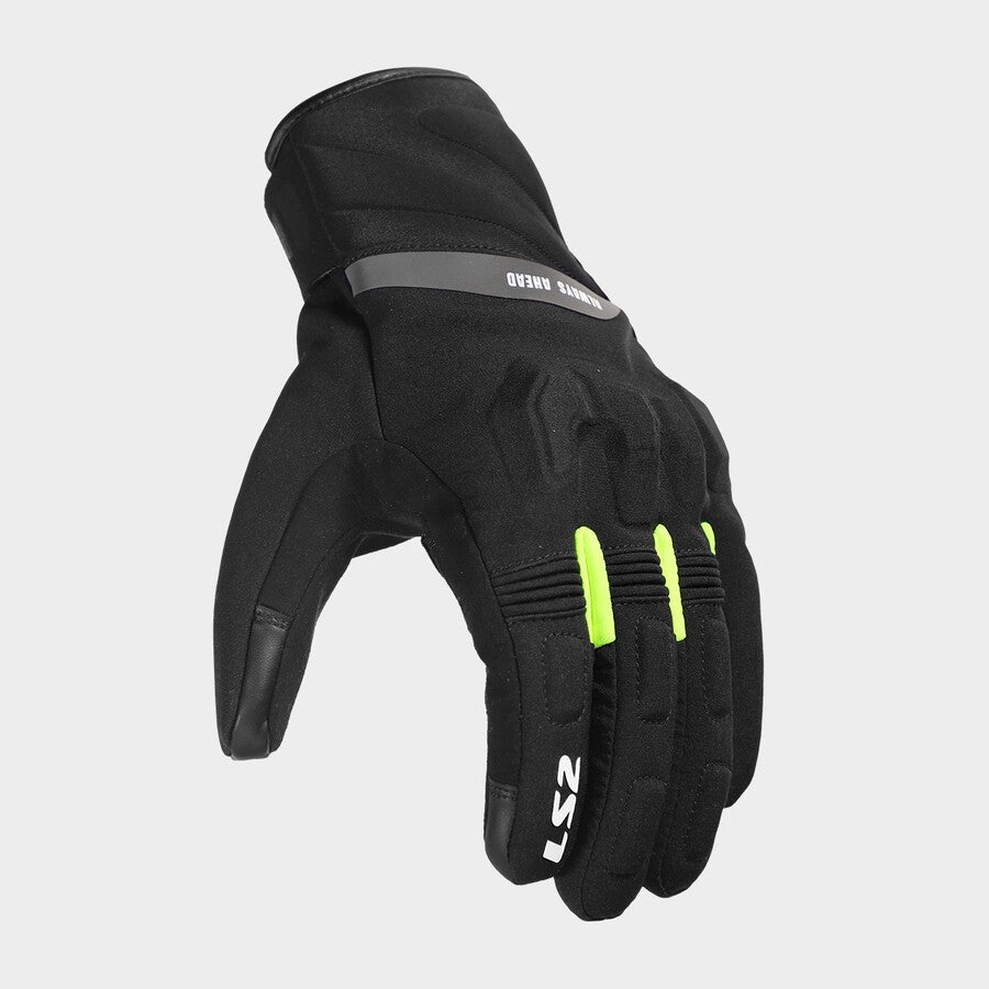 LS2 Jet 3 Textile Gloves Black / Hi-Viz Yellow FREE UK Delivery, FREE 365 Day Returns | Moto Central