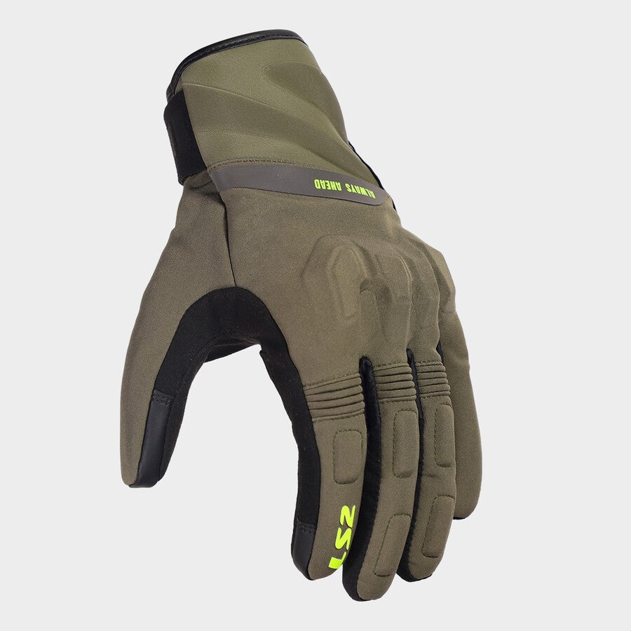 LS2 Jet 3 Textile Gloves Green / Black FREE UK Delivery, FREE 365 Day Returns | Moto Central