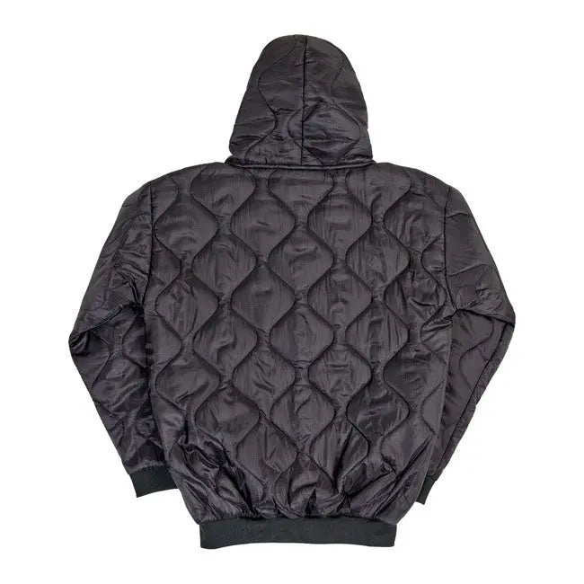 Biltwell Woobie Zip Hoodie Black  - FREE UK Shipping, FREE 365 Day Returns | Moto Central
