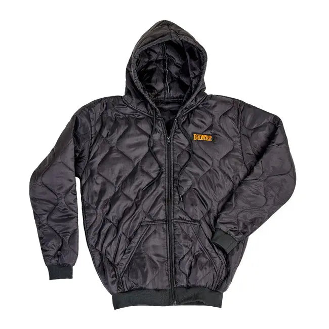 Biltwell Woobie Zip Hoodie Black  - FREE UK Shipping, FREE 365 Day Returns | Moto Central