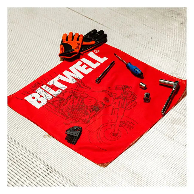 Biltwell Pan Bandana Red  - FREE UK Shipping, FREE 365 Day Returns | Moto Central