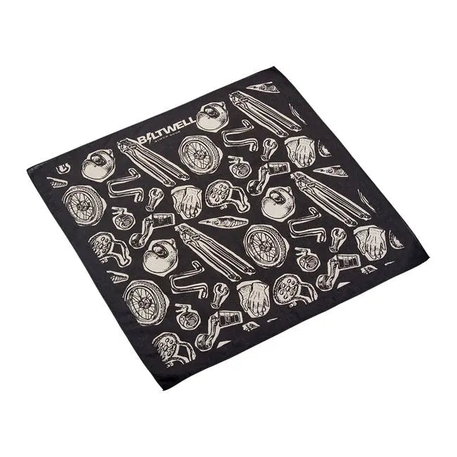 Biltwell Junk Bandana Black  - FREE UK Shipping, FREE 365 Day Returns | Moto Central