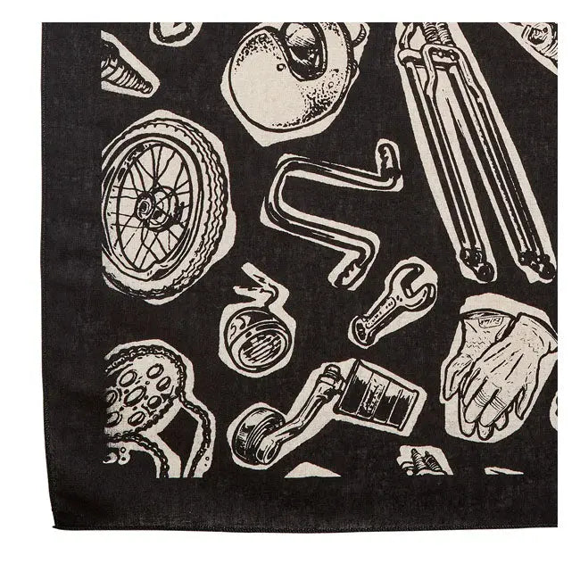 Biltwell Junk Bandana Black  - FREE UK Shipping, FREE 365 Day Returns | Moto Central
