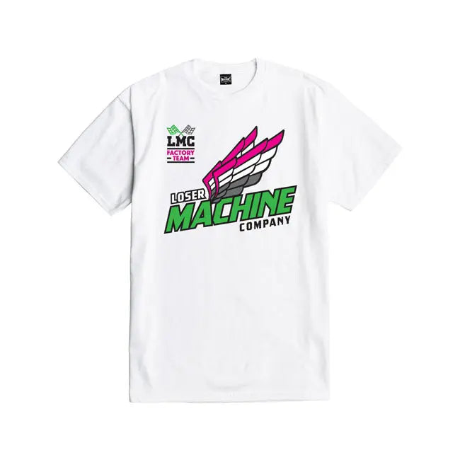 Loser Machine Four Stroke T-Shirt White FREE UK Delivery, FREE 365 Day Returns | Moto Central