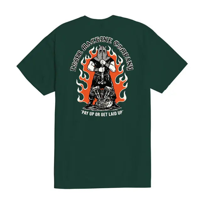 Loser Machine Executioner T-Shirt Forest Green FREE UK Delivery, FREE 365 Day Returns | Moto Central