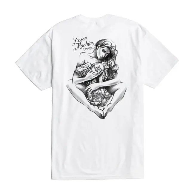 Loser Machine Two Loves T-Shirt White FREE UK Delivery, FREE 365 Day Returns | Moto Central