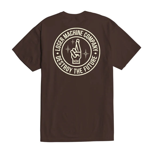 Loser Machine Congregate T-Shirt Java Brown FREE UK Delivery, FREE 365 Day Returns | Moto Central