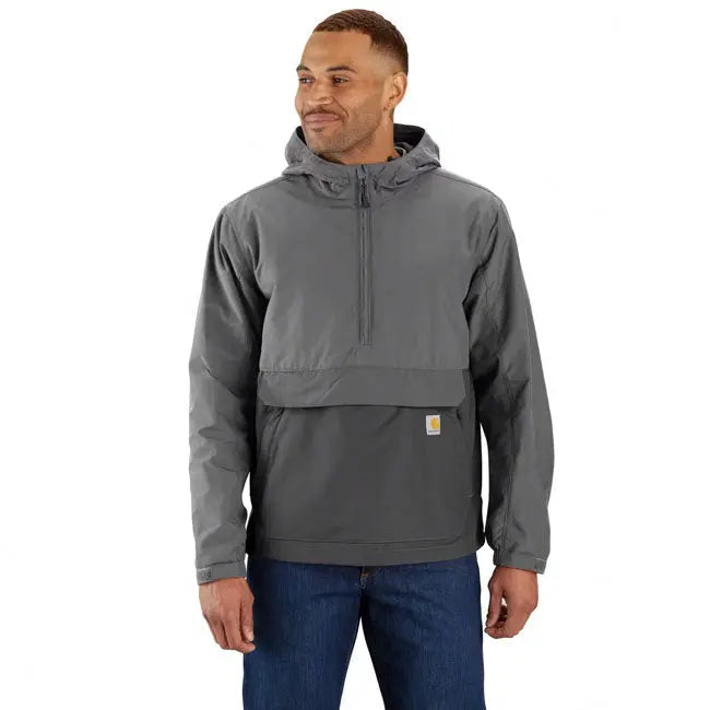 Carhartt Lightweight Packable Anorak Jacket Steel / Gravel FREE UK Delivery, FREE 365 Day Returns | Moto Central
