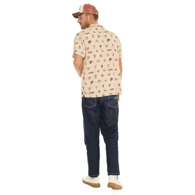 Von Dutch ISO Shirt Beige FREE UK Delivery, FREE 365 Day Returns | Moto Central