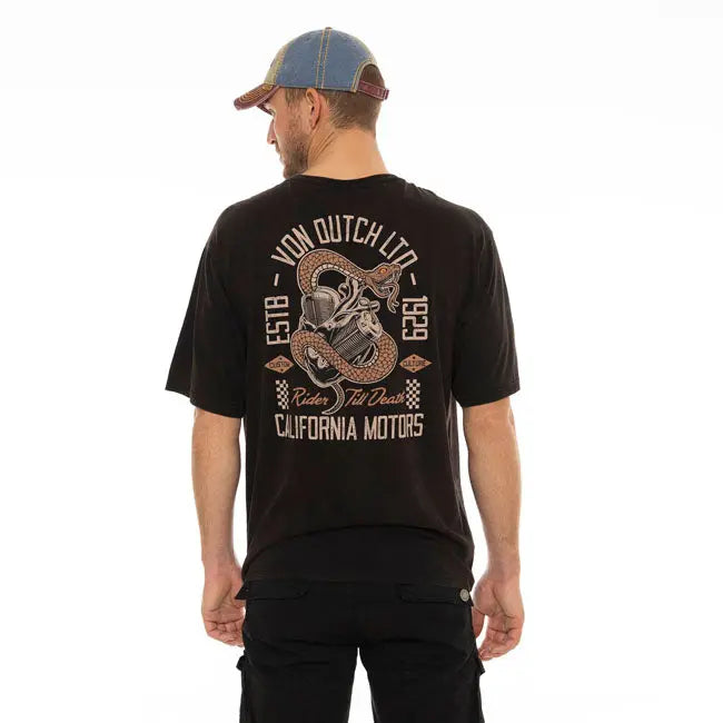 Von Dutch Heart T-Shirt Black FREE UK Delivery, FREE 365 Day Returns | Moto Central