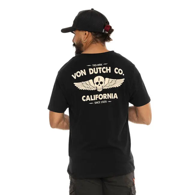 Von Dutch Mark T-Shirt Black FREE UK Delivery, FREE 365 Day Returns | Moto Central