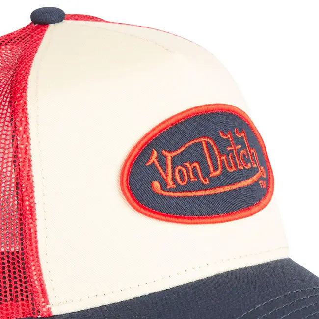 Von Dutch Classic5 Logo Cap Orange / Grey FREE UK Delivery, FREE 365 Day Returns | Moto Central