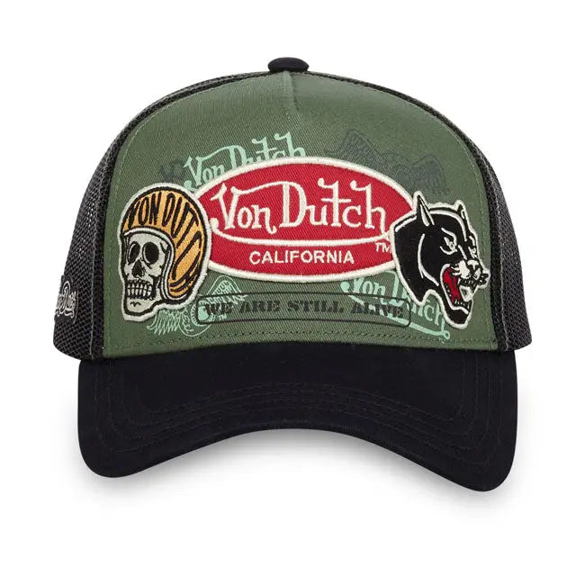 Von Dutch Patches 05 Cap Green / Black FREE UK Delivery, FREE 365 Day Returns | Moto Central