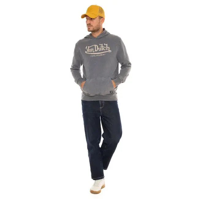 Von Dutch Youth Hoodie Anthracite FREE UK Delivery, FREE 365 Day Returns | Moto Central