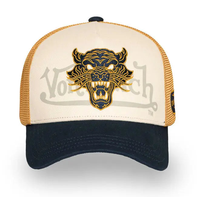 Von Dutch Wild Tiger Cap Tan FREE UK Delivery, FREE 365 Day Returns | Moto Central