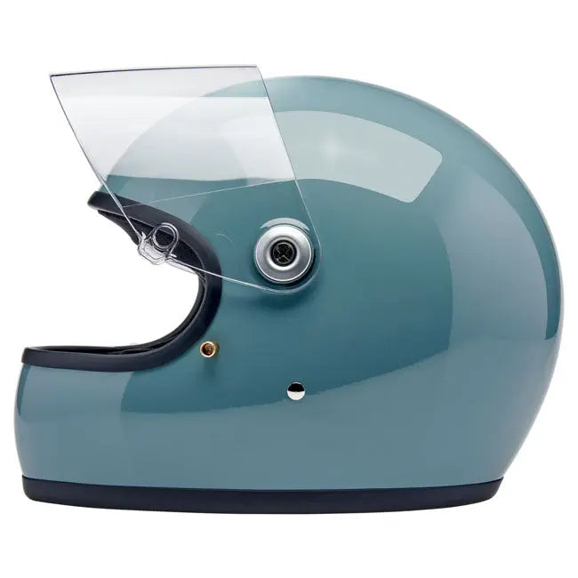 Biltwell Gringo S Gloss Agave Blue FREE UK Delivery, FREE 365 Day Returns | Moto Central