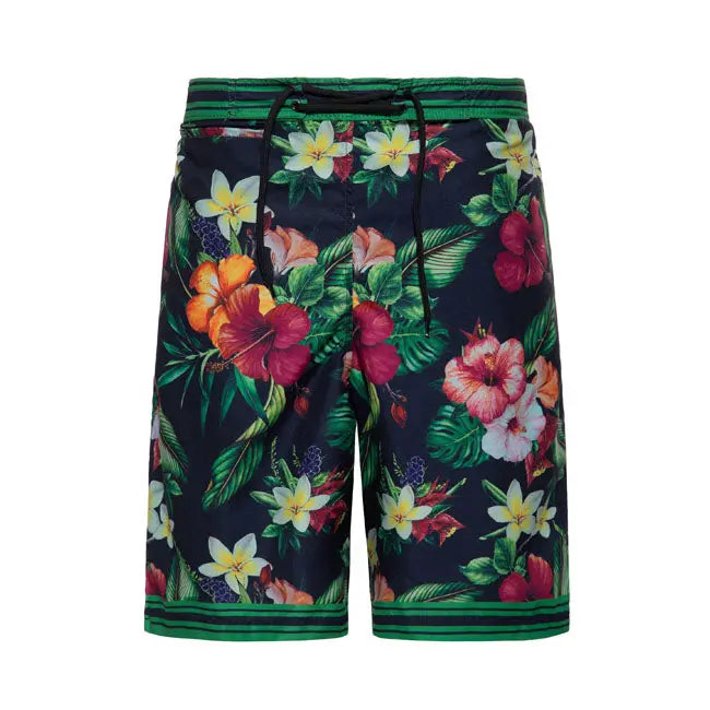 King Kerosin Tropcial Flowers Swim Short FREE UK Delivery, FREE 365 Day Returns | Moto Central