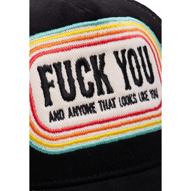 King Kerosin Fuck You Cap Black FREE UK Delivery, FREE 365 Day Returns | Moto Central