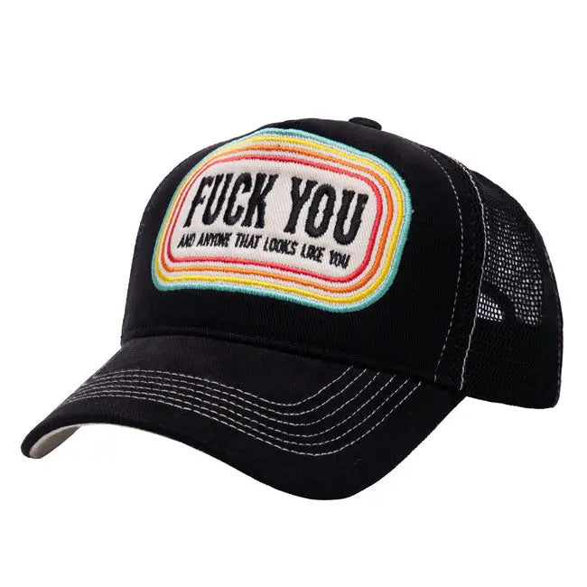 King Kerosin Fuck You Cap Black FREE UK Delivery, FREE 365 Day Returns | Moto Central