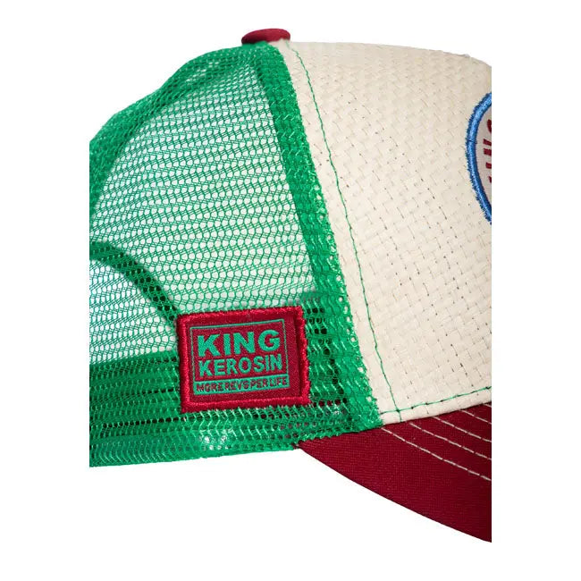King Kerosin Its Time To Chill Cap Red / Green FREE UK Delivery, FREE 365 Day Returns | Moto Central