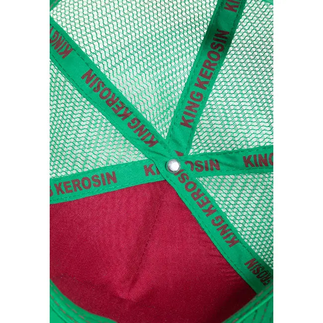 King Kerosin Its Time To Chill Cap Red / Green FREE UK Delivery, FREE 365 Day Returns | Moto Central
