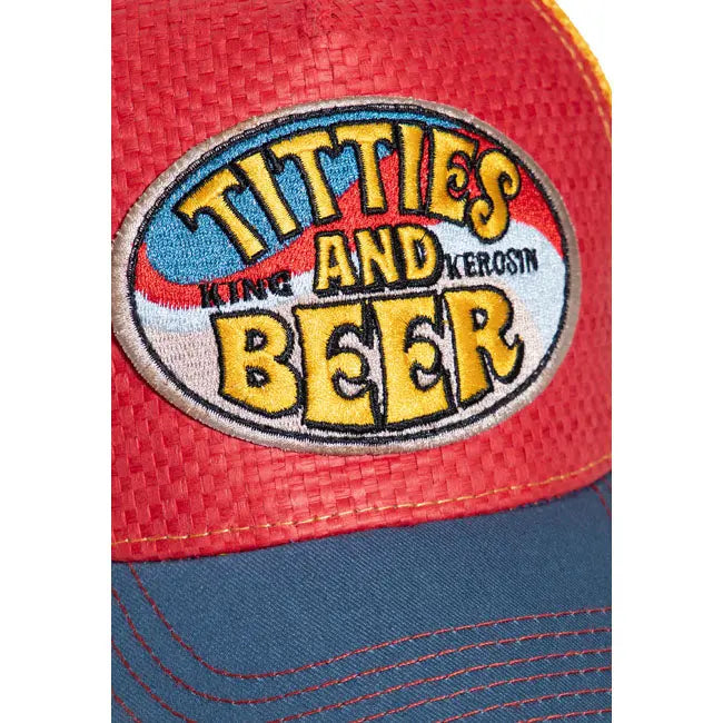 King Kerosin Tities And Beer Cap Wine Red FREE UK Delivery, FREE 365 Day Returns | Moto Central