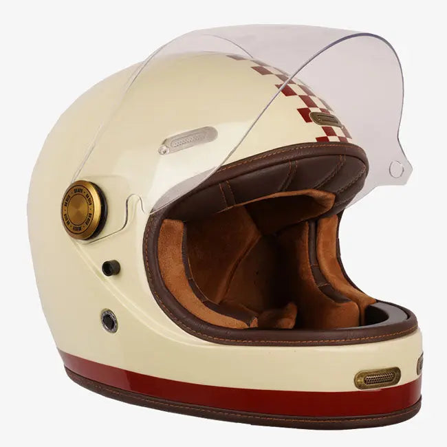 ByCity Roadster 3 Cream / Red FREE UK Delivery, FREE 365 Day Returns | Moto Central