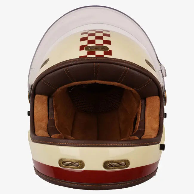 ByCity Roadster 3 Cream / Red FREE UK Delivery, FREE 365 Day Returns | Moto Central
