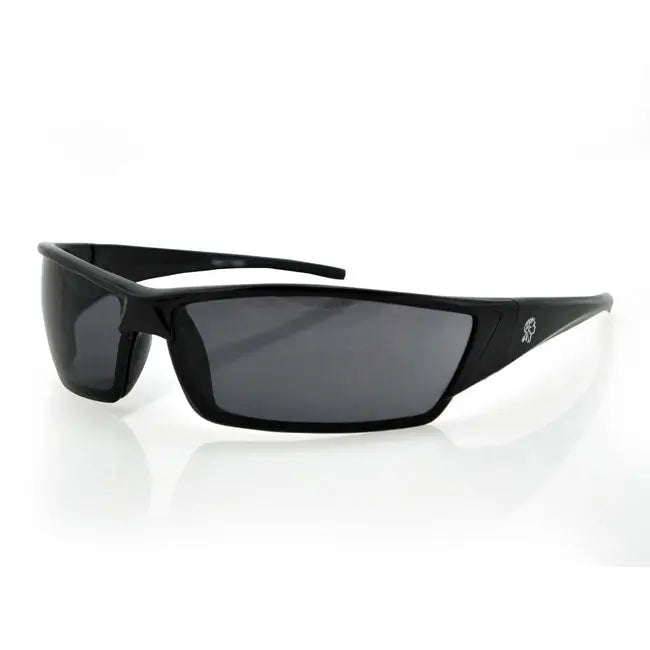 ZAN Headgear Utah Sunglasses Gloss Black Frame Smoked Lens FREE UK Delivery, FREE 365 Day Returns | Moto Central