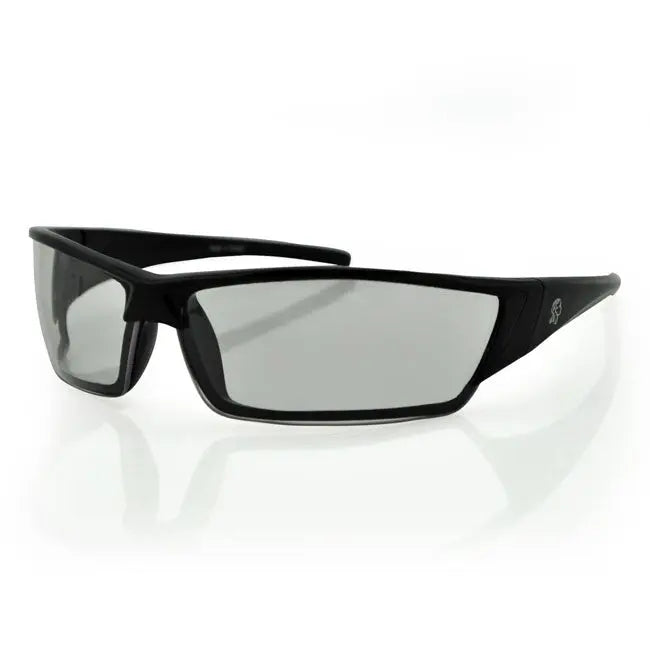 ZAN Headgear Utah Sunglasses Gloss Black Frame Clear Lens FREE UK Delivery, FREE 365 Day Returns | Moto Central