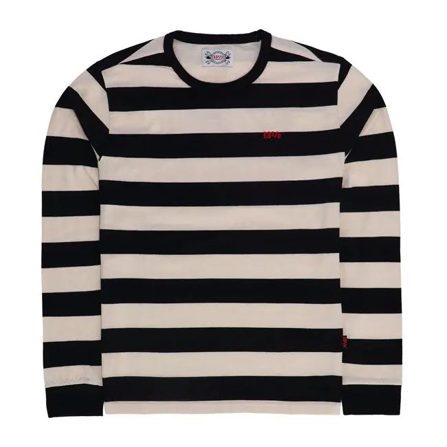 13 And A Half Magazine Keep On Choppin Long Sleeves T-Shirt Black / White FREE UK Delivery, FREE 365 Day Returns | Moto Central