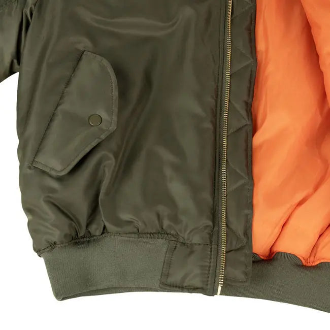 Army Surplus MA-1 Bomber Flight Jacket Dark Green FREE UK Delivery, FREE 365 Day Returns | Moto Central